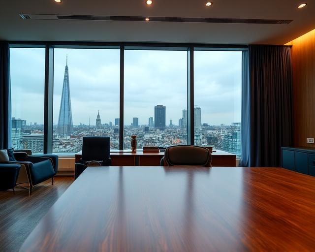 London legal district with high-end office architecture